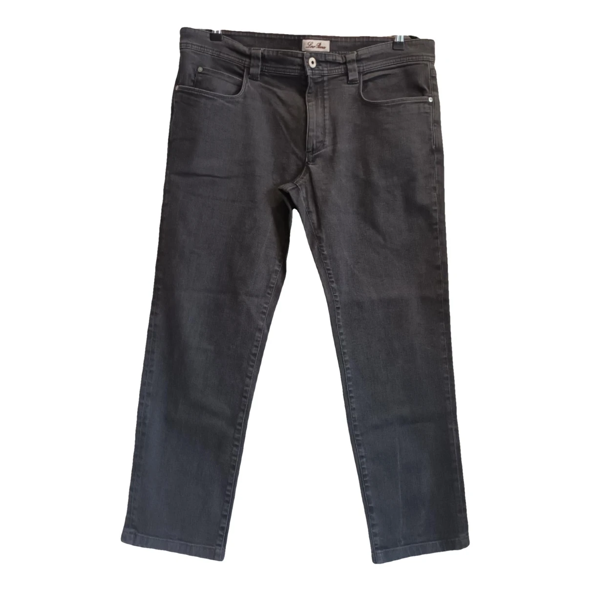 Pre-owned Loro Piana Straight Jeans In Grey