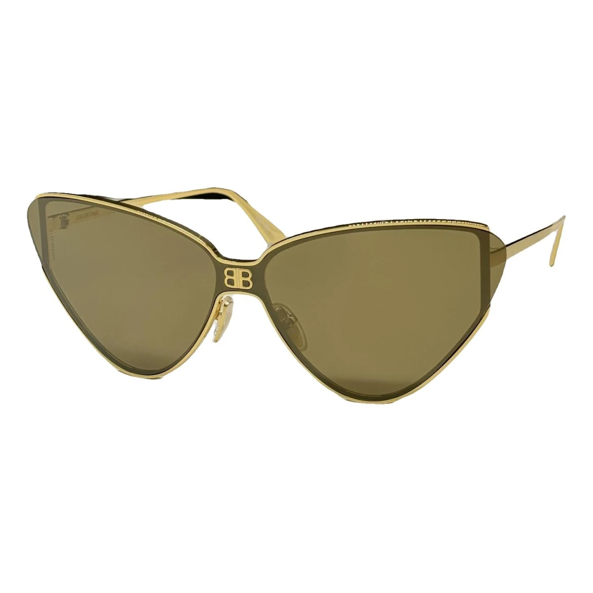 Pre-owned Balenciaga Invisible Cat Sunglasses In Gold