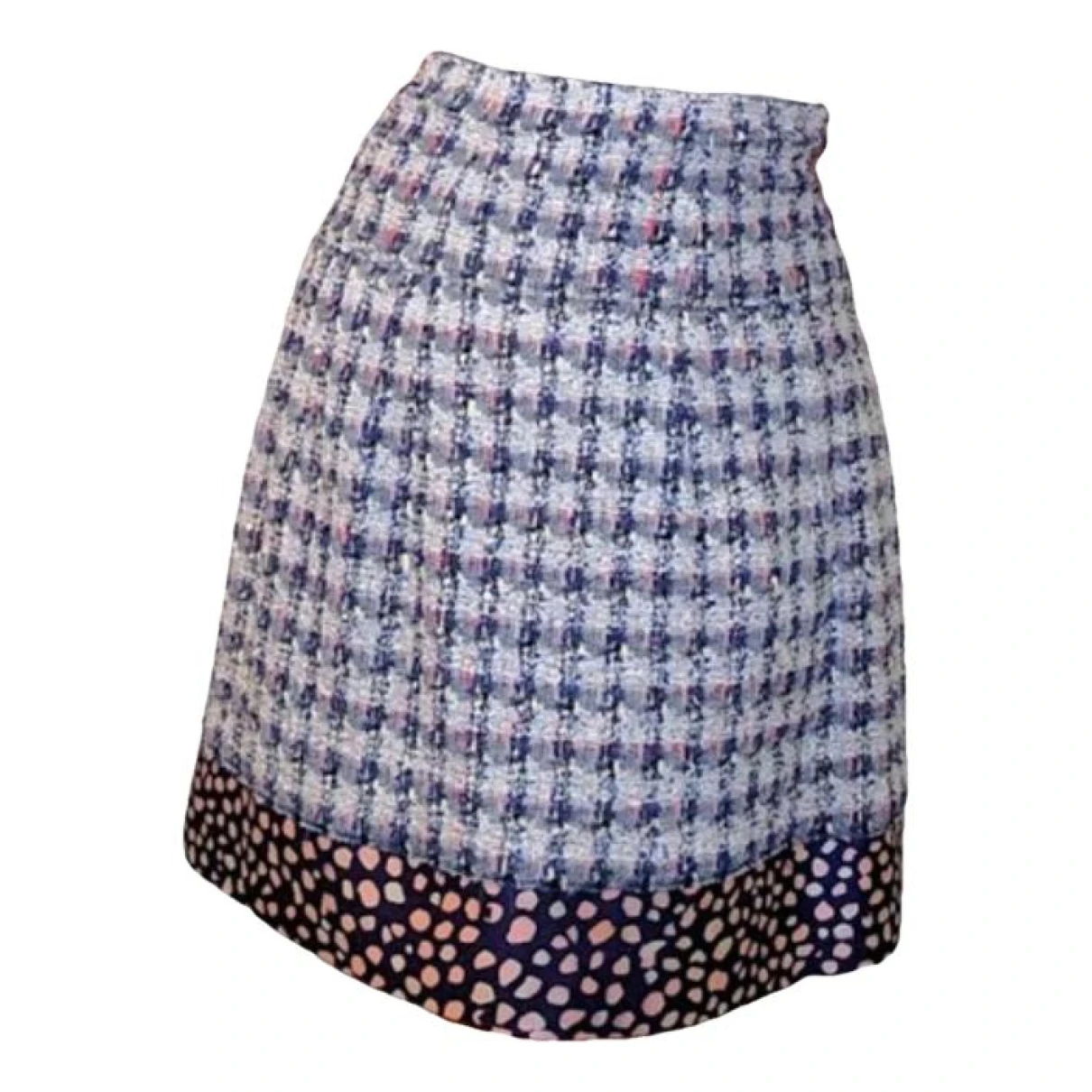 Pre-owned Oscar De La Renta Mini Skirt In Blue