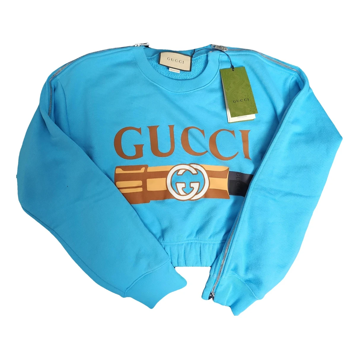 Pre-owned Gucci Short Vest In Turquoise