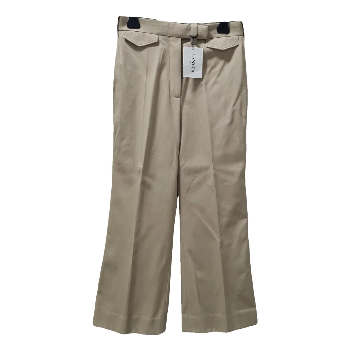 Pre-owned Lanvin Large Pants In Beige