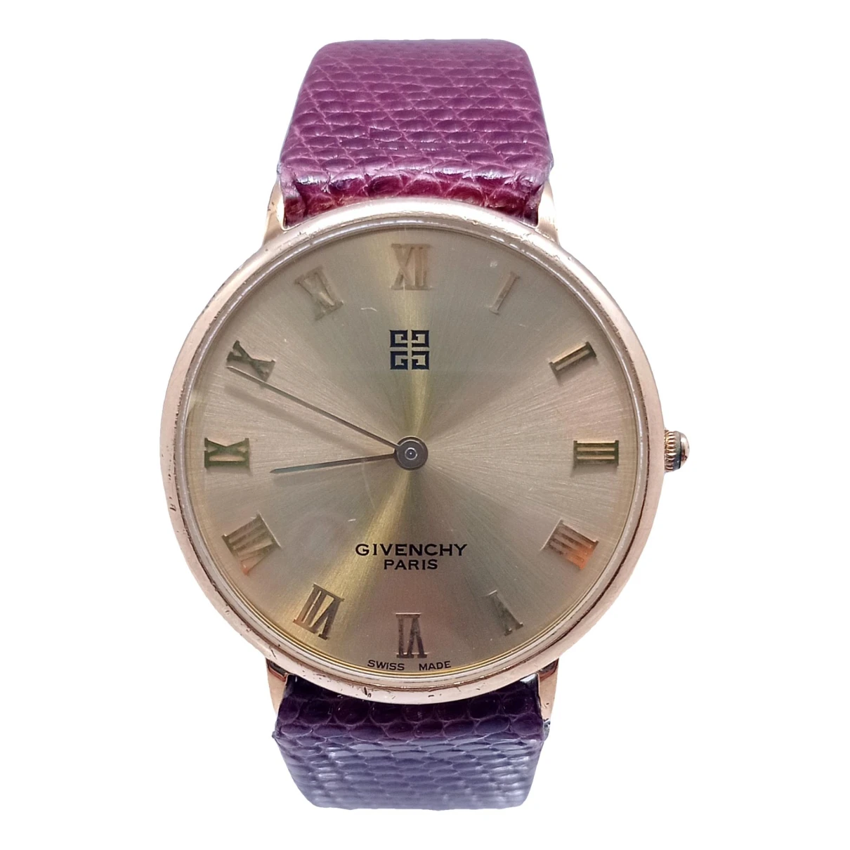 Pre-owned Givenchy Watch In Gold