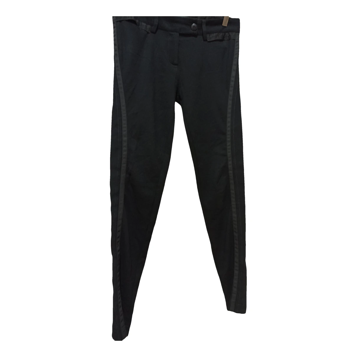 Pre-owned Ermanno Scervino Slim Pants In Black