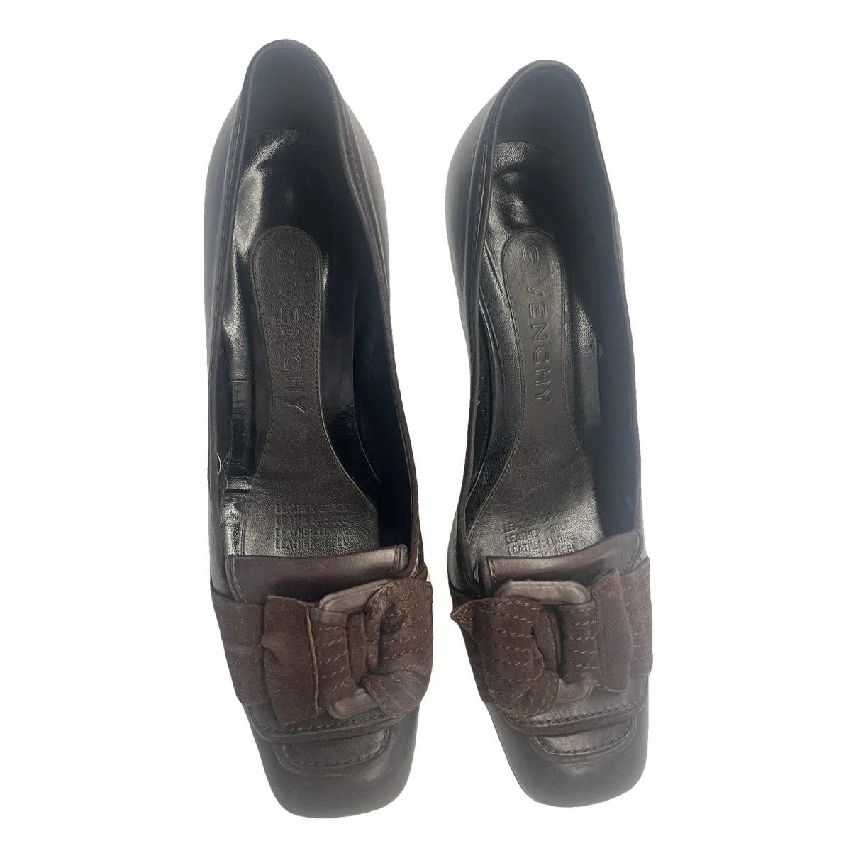 Pre-owned Givenchy Leather Heels In Brown