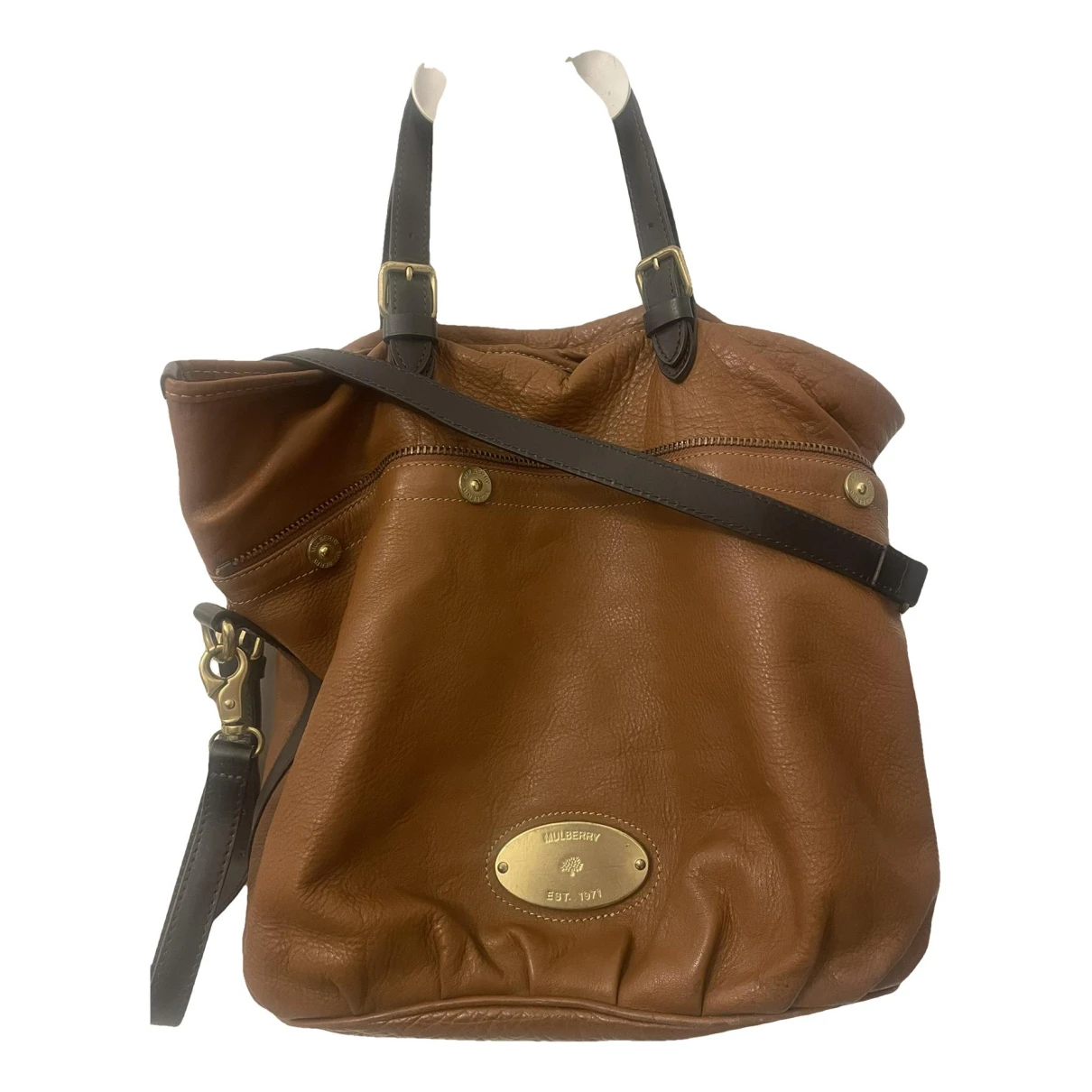 Pre-owned Mulberry Mitzy Leather Tote In Brown