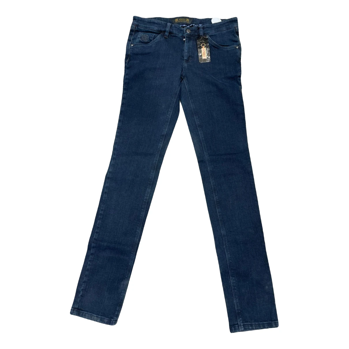 Pre-owned Zilli Slim Jeans In Blue