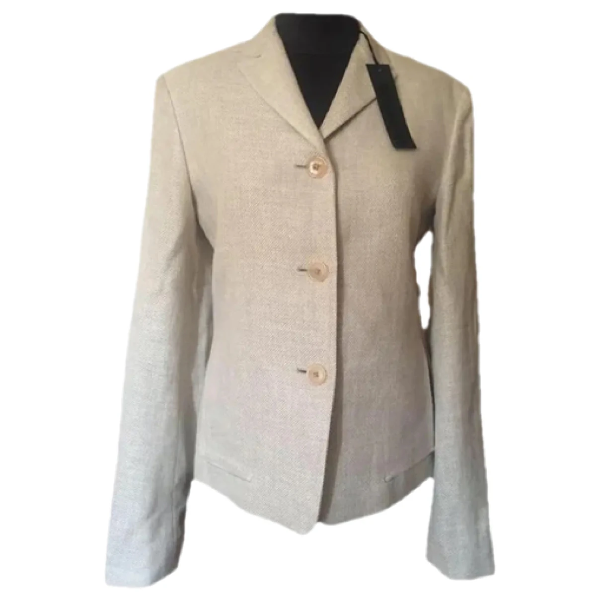 Pre-owned Jil Sander Linen Jacket In Beige