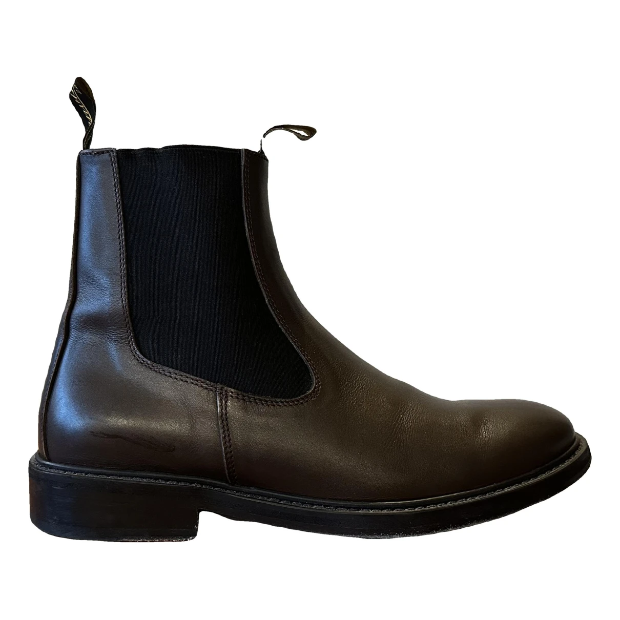 Pre-owned Lanvin Leather Boots In Brown