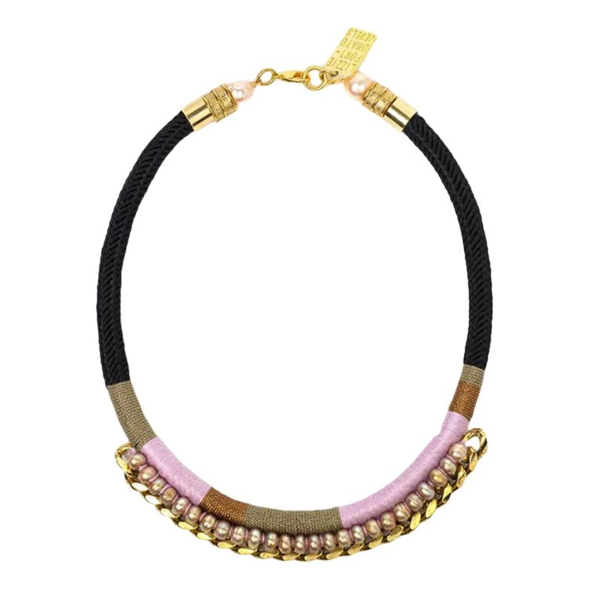 Pre-owned Lizzie Fortunato Necklace In Pink