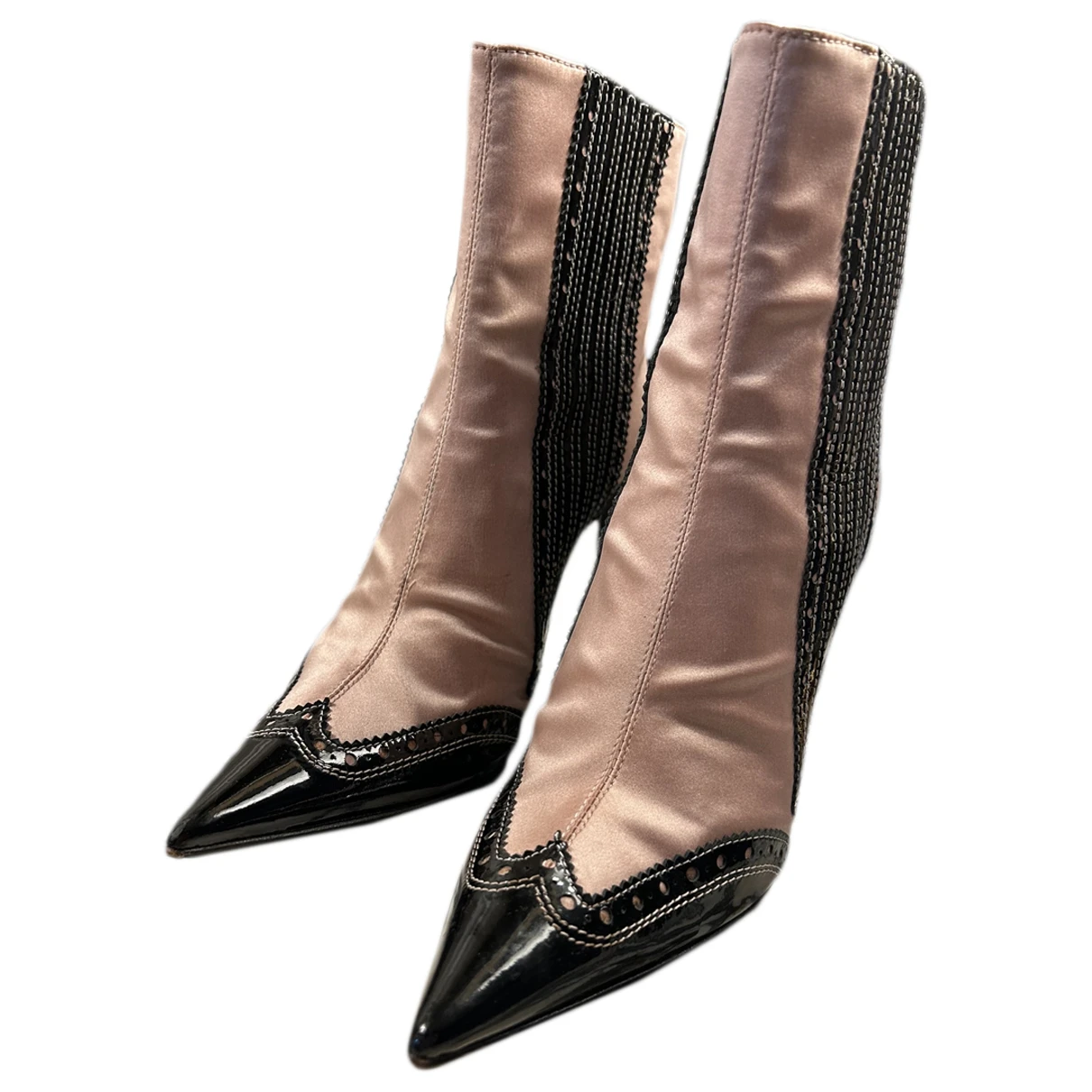 Pre-owned Le Silla Cloth Boots In Pink