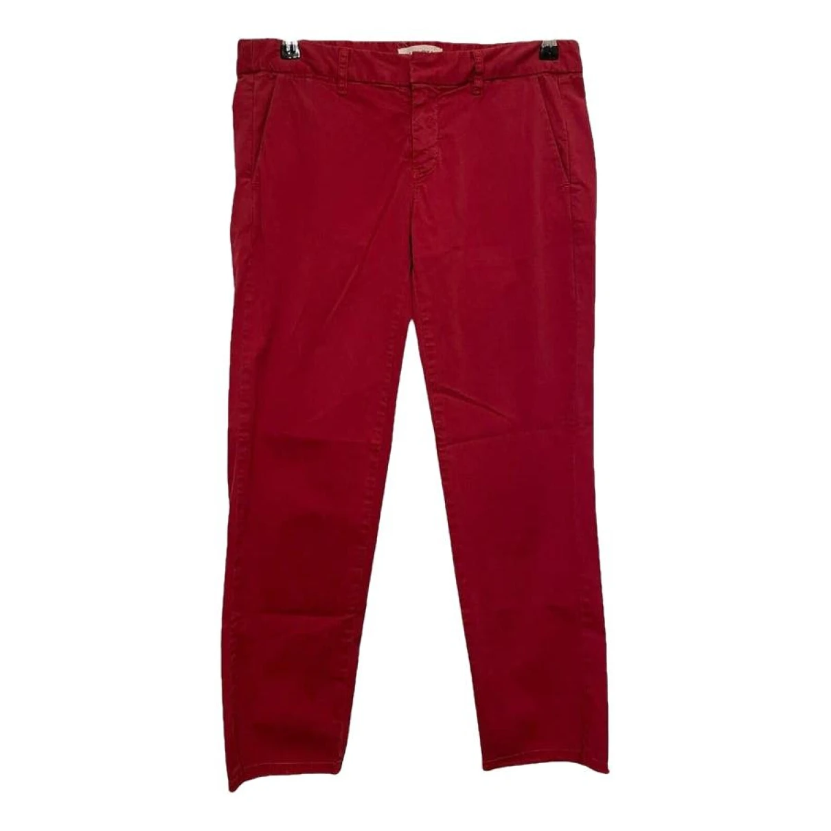 Pre-owned Nili Lotan Slim Pants In Red