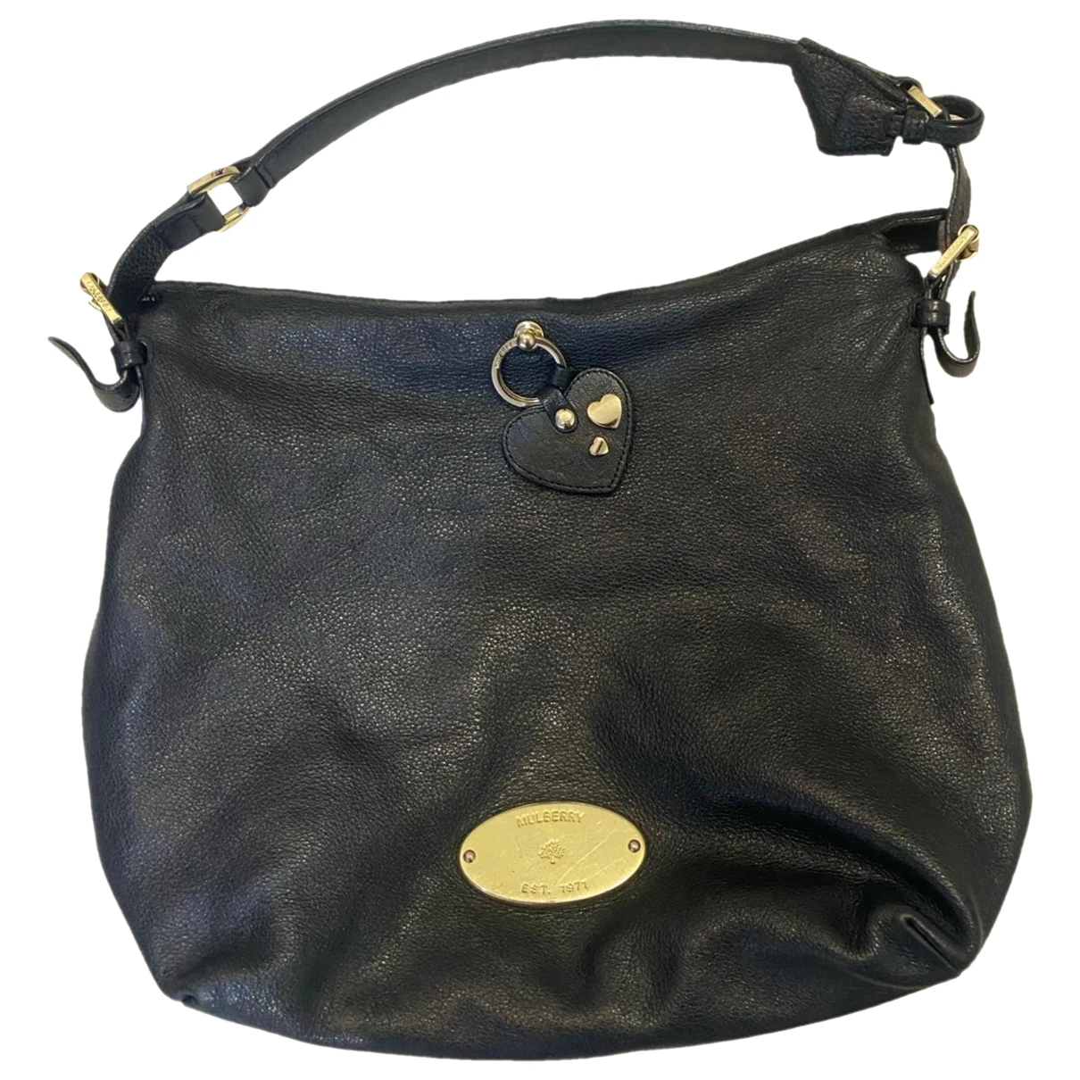Pre-owned Mulberry Bella Hobo Leather Bag In Black