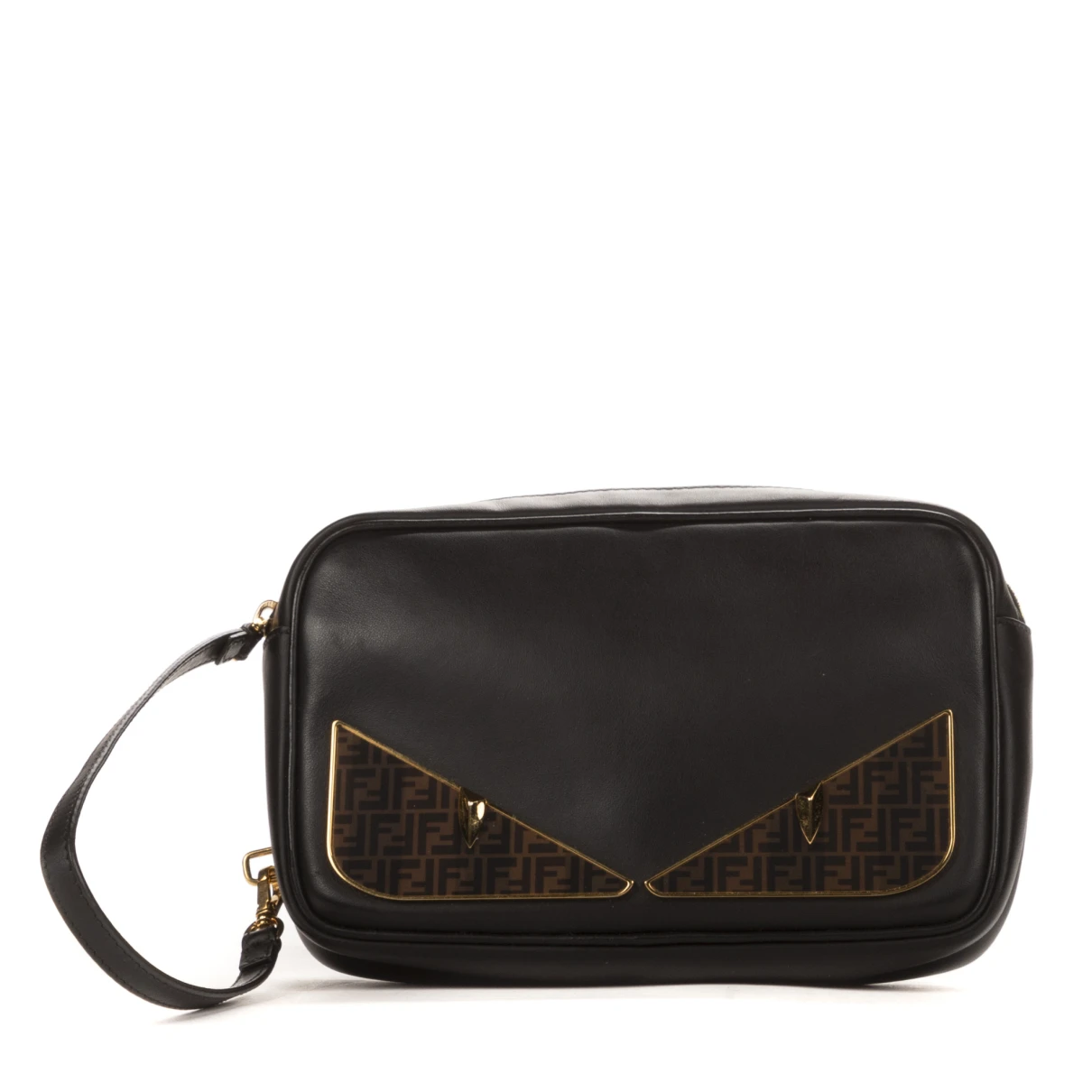 Pre-owned Fendi Leather Purse In Black