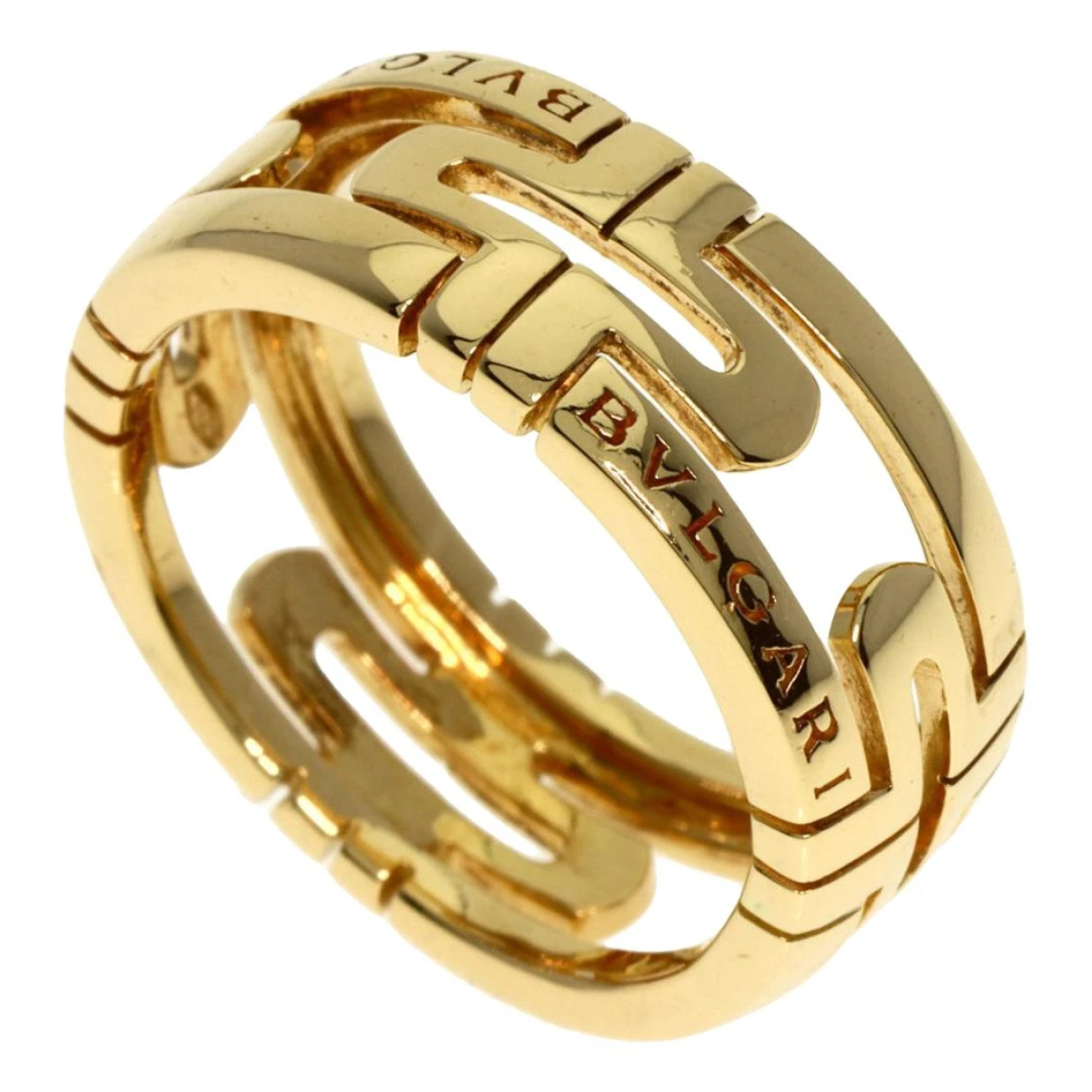 Pre-owned Bvlgari Parentesi Yellow Gold Ring