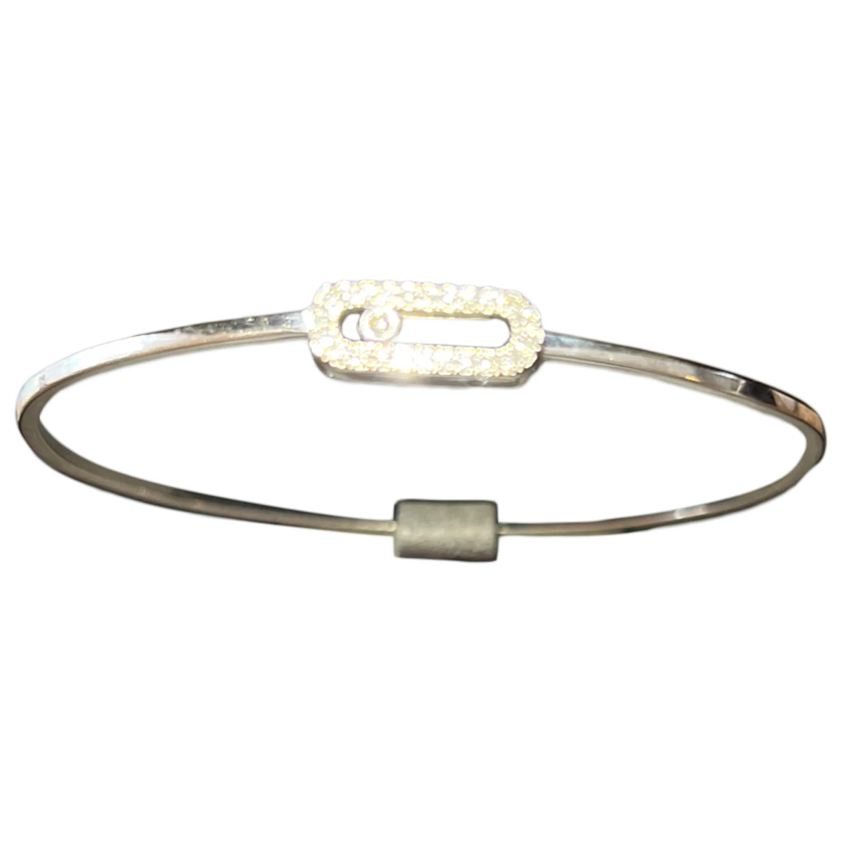 Pre-owned Messika White Gold Bracelet In Silver