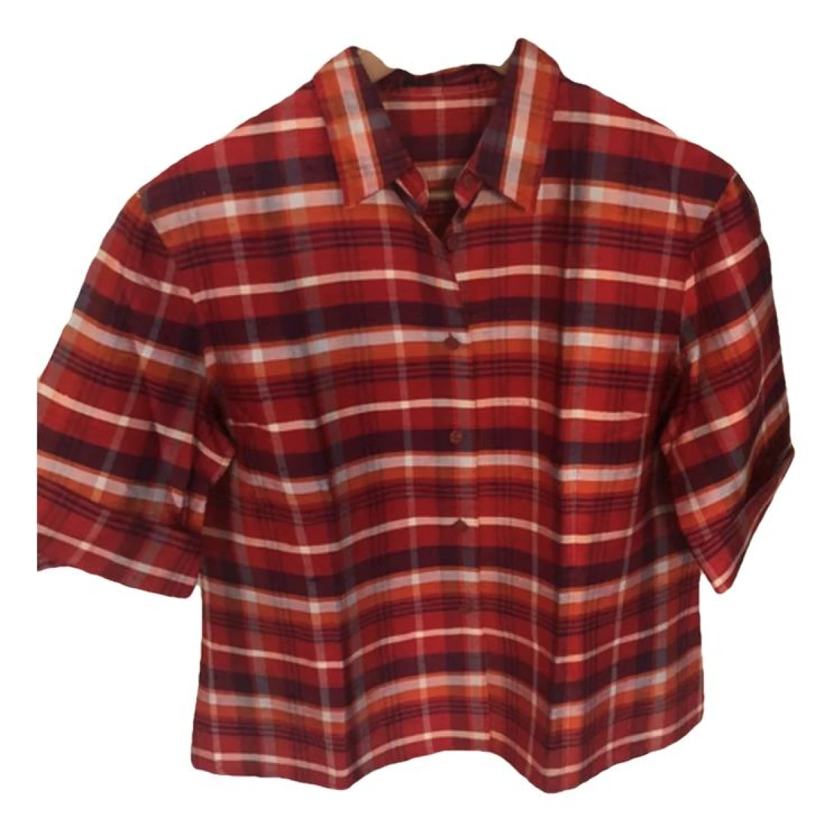 Pre-owned Burberry Linen Shirt In Red