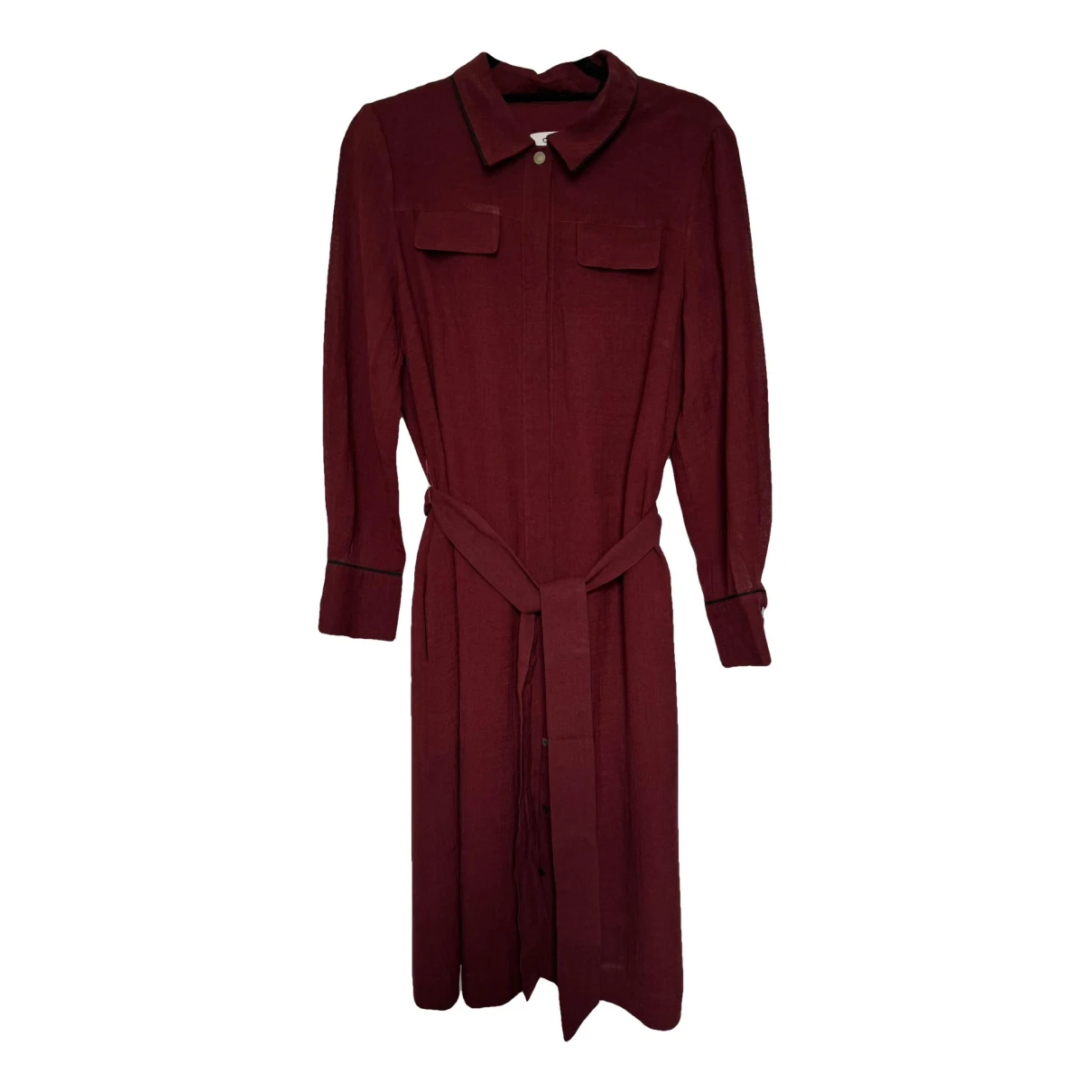 Pre-owned Cefinn Mid-length Dress In Burgundy