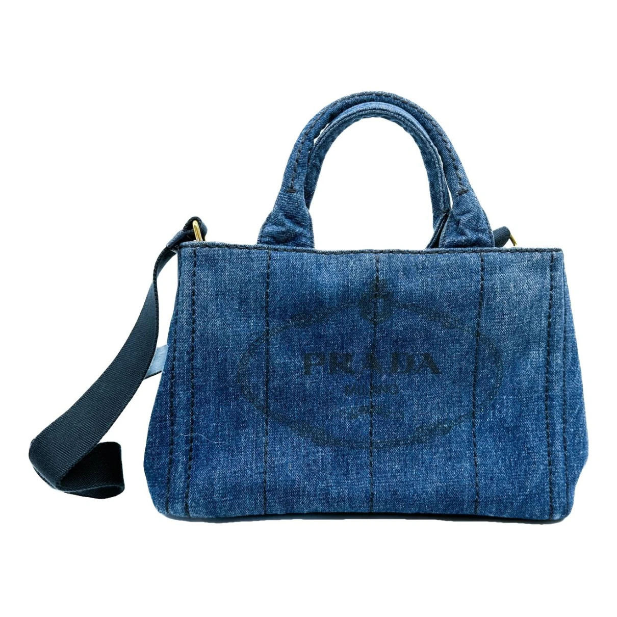 Pre-owned Prada Crossbody Bag In Blue