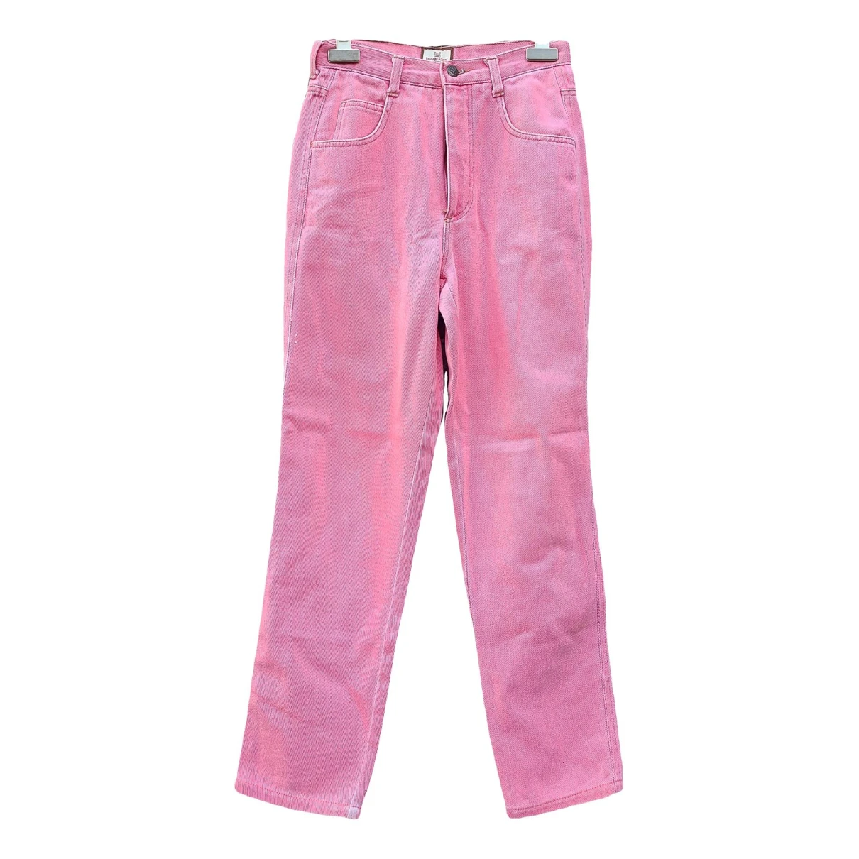 Pre-owned Laura Biagiotti Straight Jeans In Pink