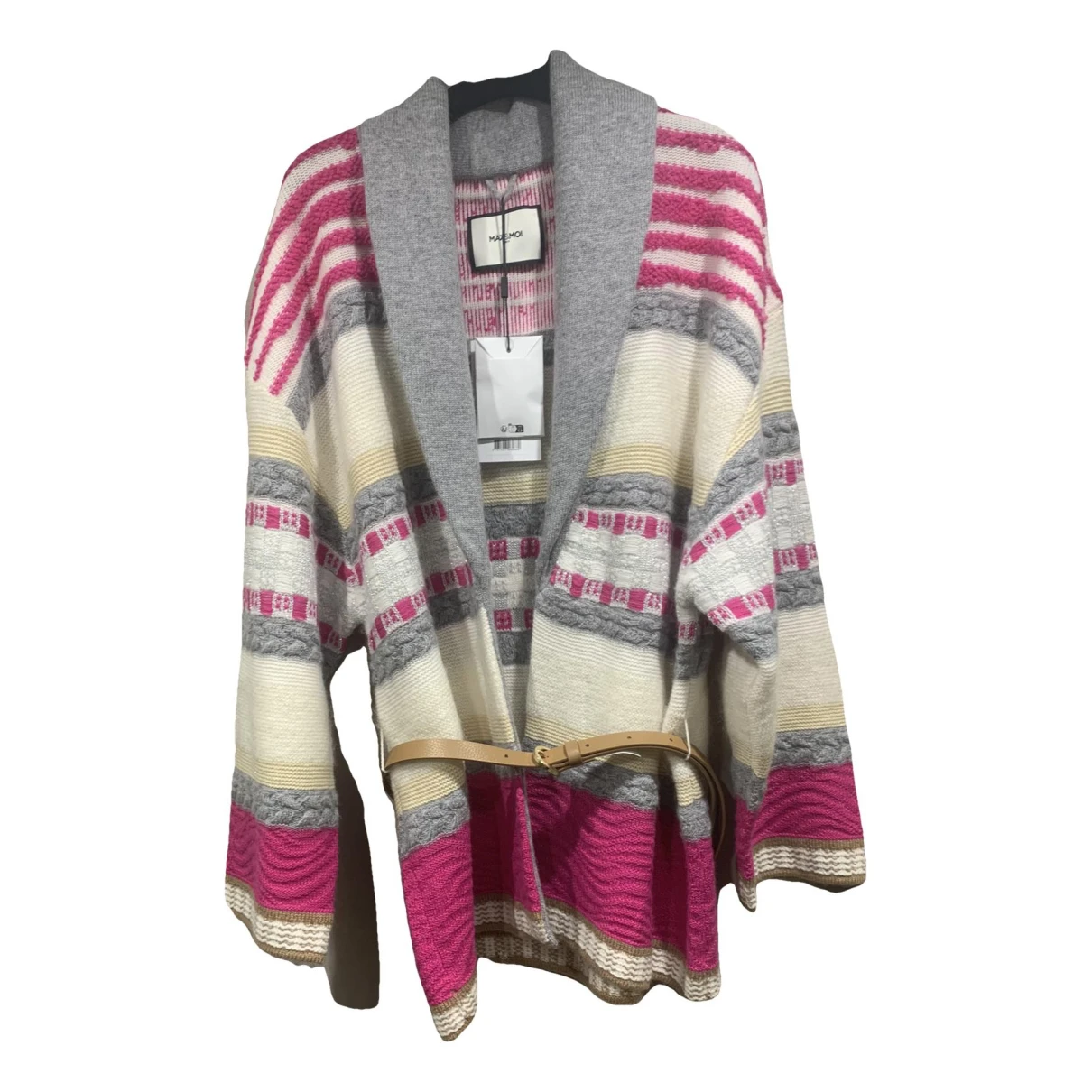 Pre-owned Max & Moi Wool Cardigan In Multicolour