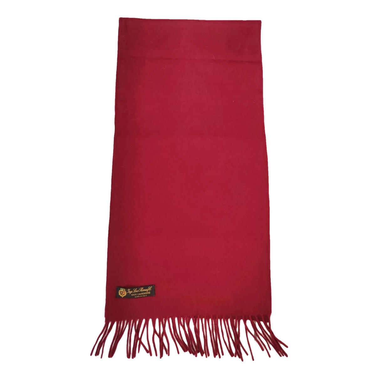 Pre-owned Loro Piana Cashmere Scarf In Burgundy