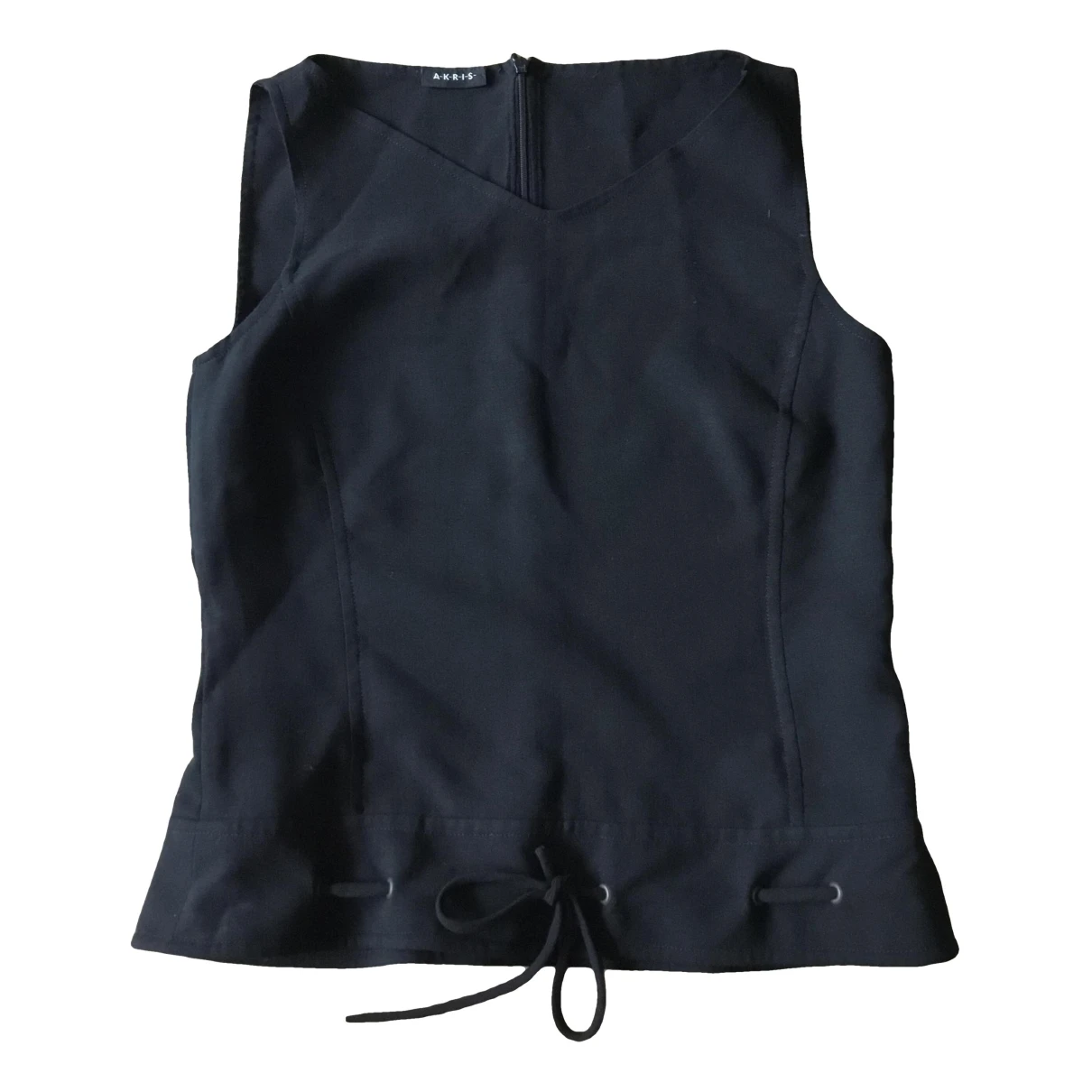 Pre-owned Akris Wool Vest In Black