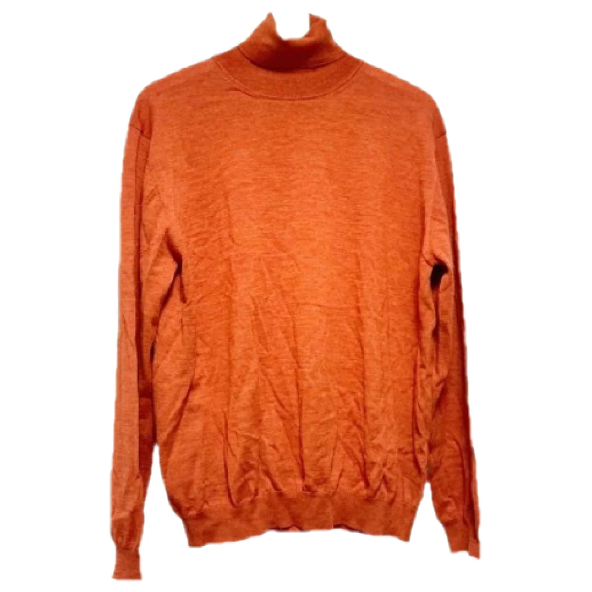 Pre-owned Ferragamo Wool Knitwear & Sweatshirt In Orange