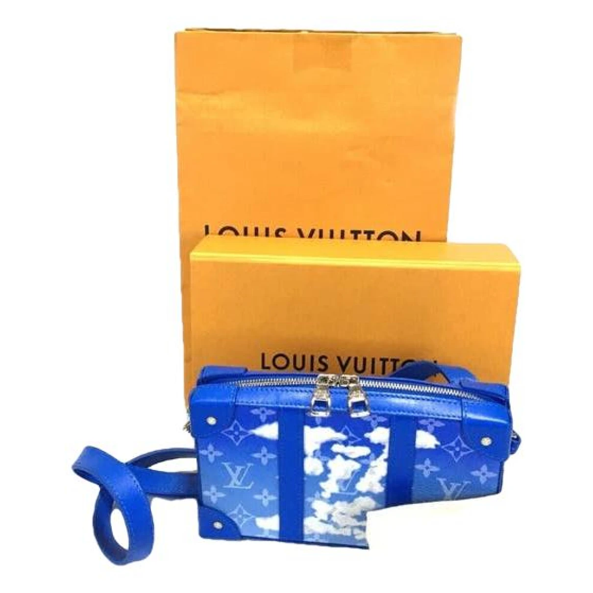 Pre-owned Louis Vuitton Leather Small Bag In Blue