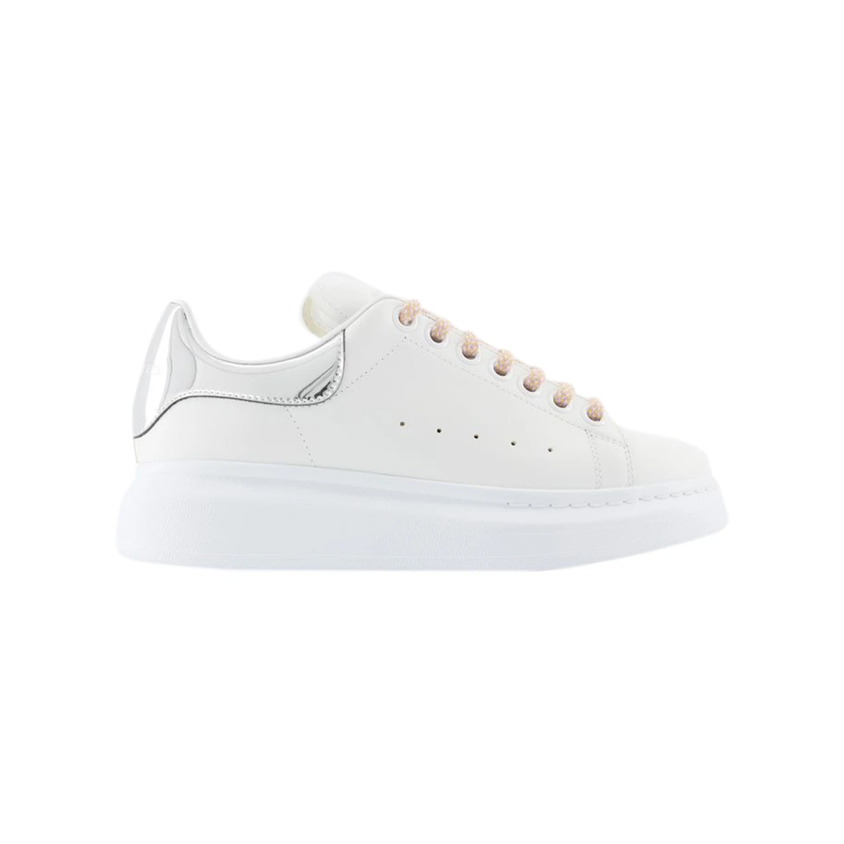 Pre-owned Alexander Mcqueen Leather Trainers In White