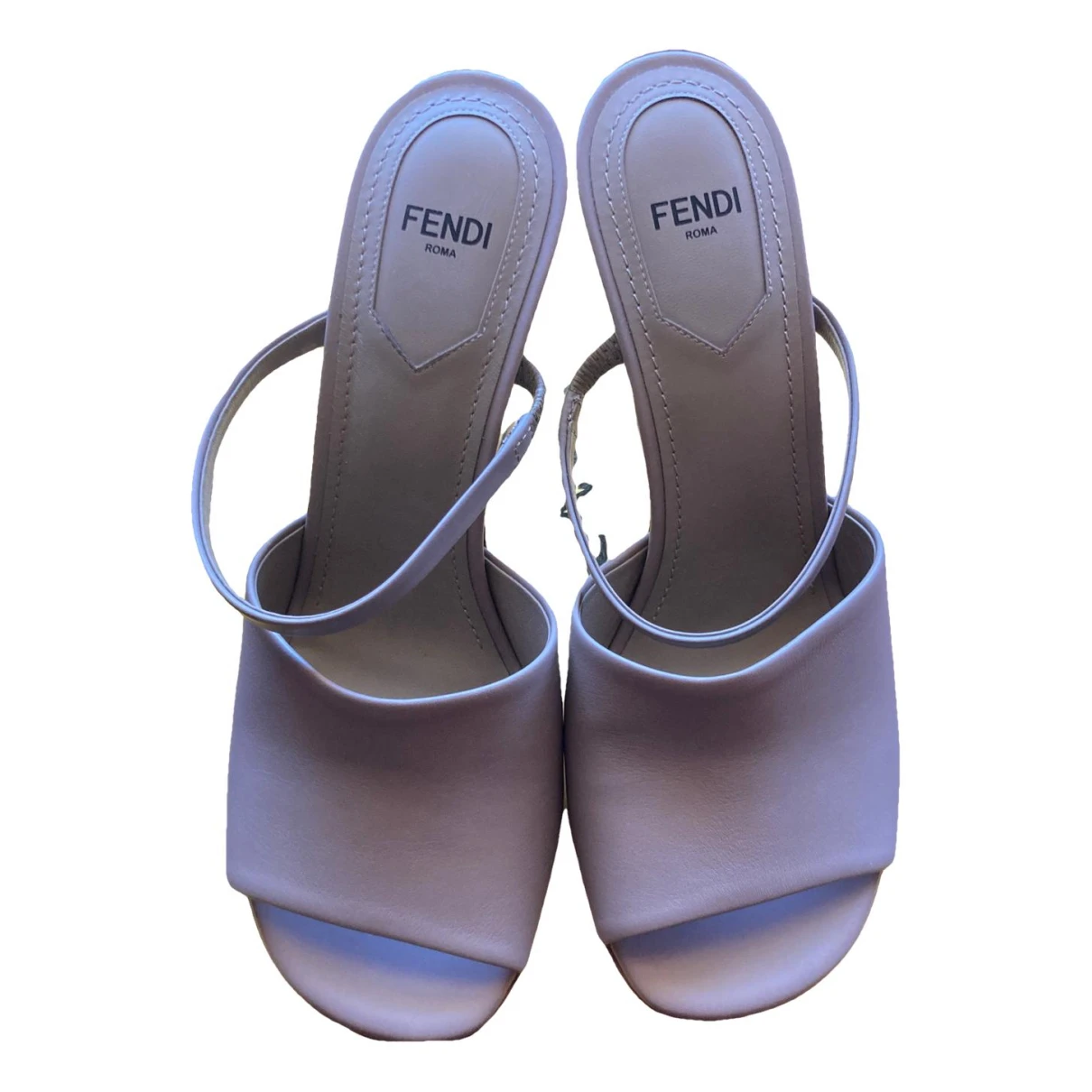 Pre-owned Fendi Leather Sandals In Other