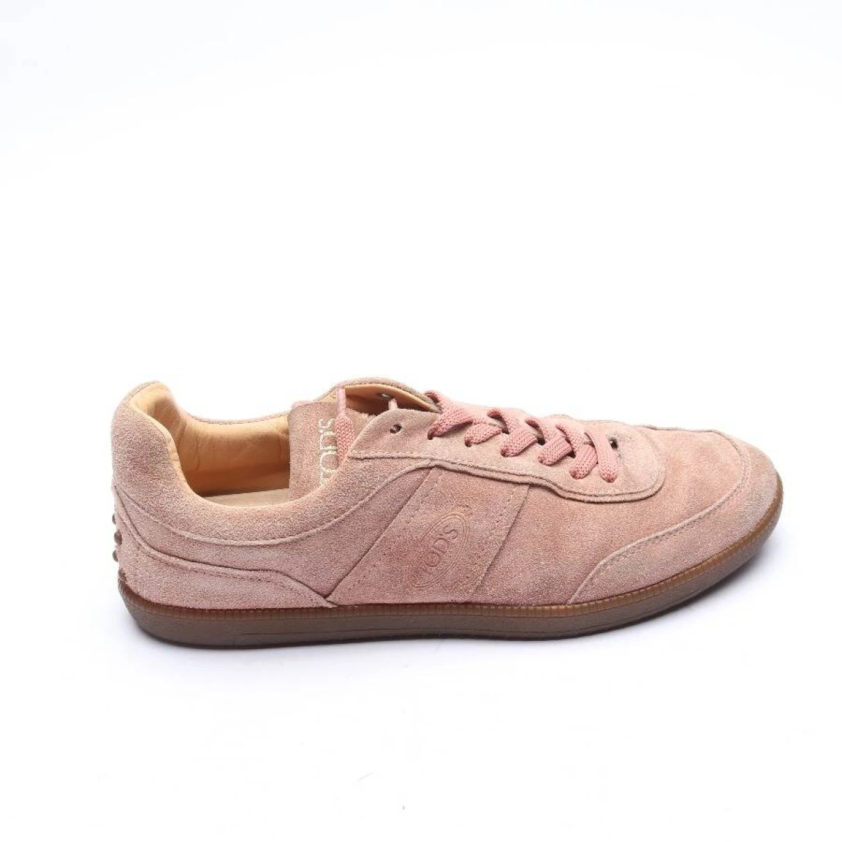 Pre-owned Tod's Leather Trainers In Pink