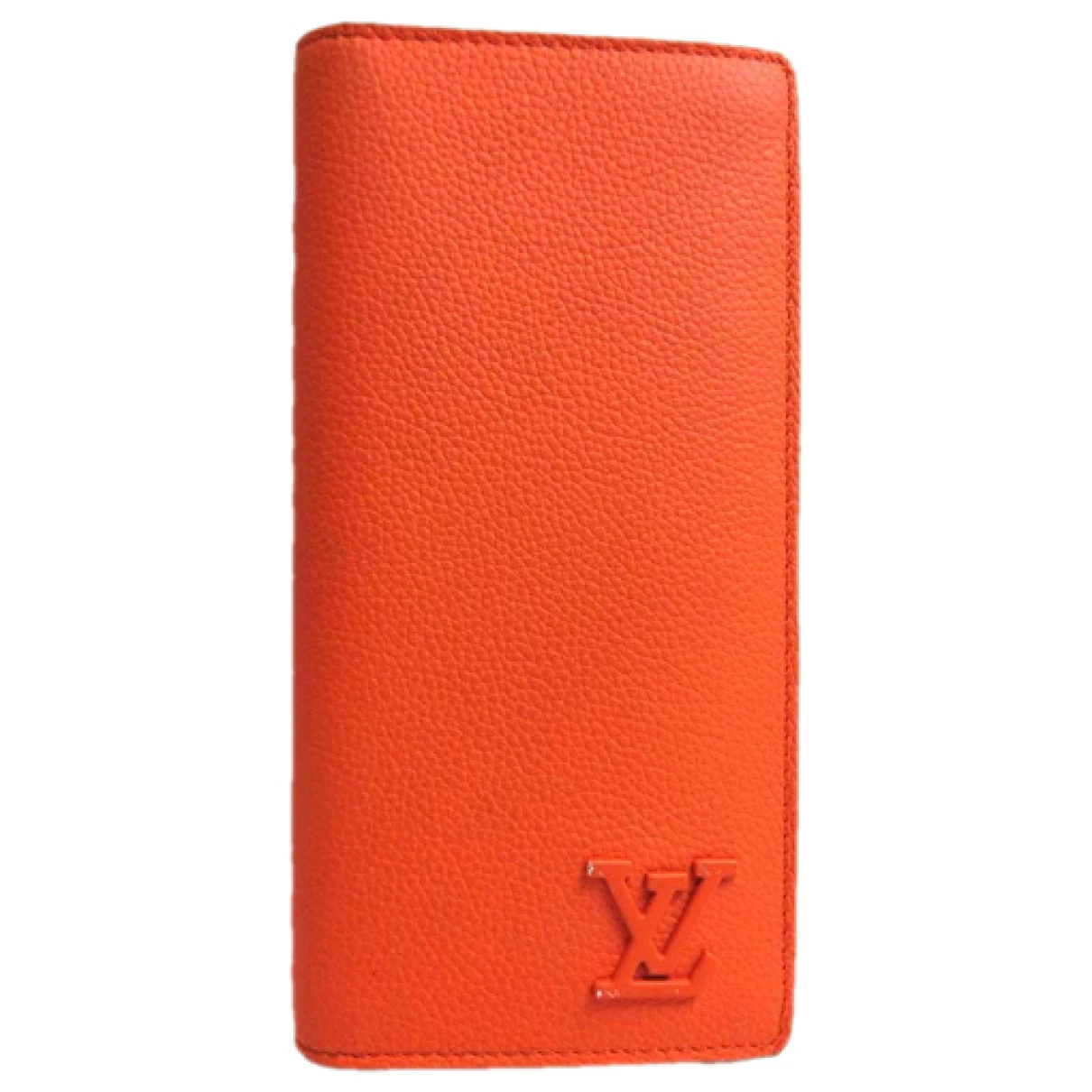 Pre-owned Louis Vuitton Leather Purse In Orange