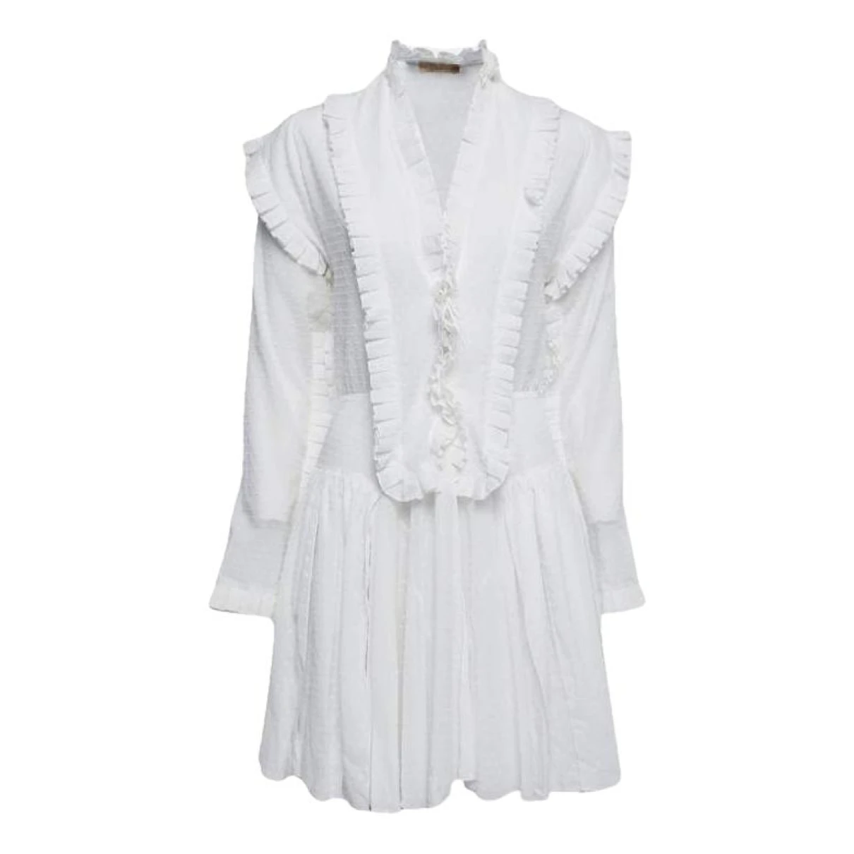 Pre-owned Alaïa Mini Dress In White