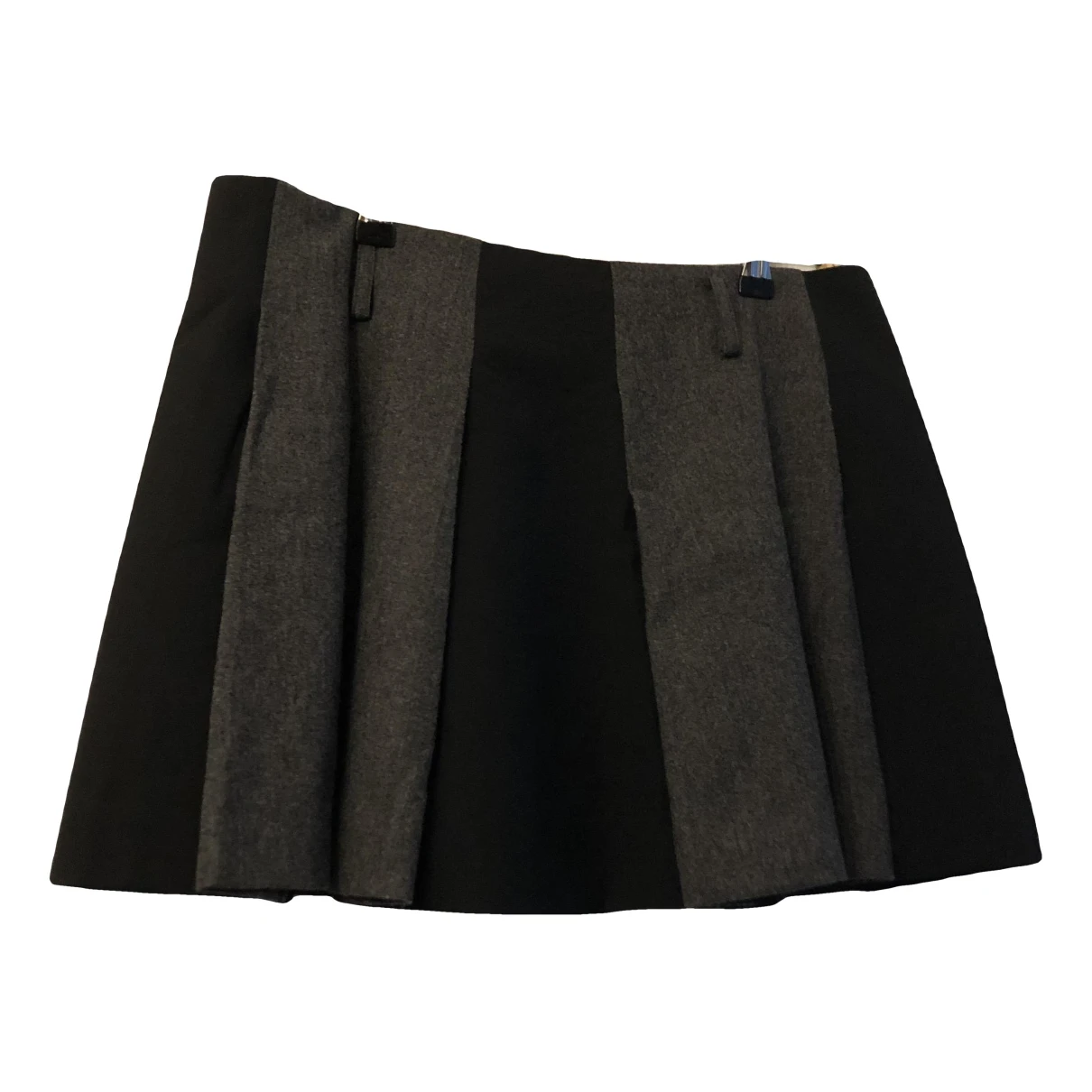 Pre-owned Balenciaga Wool Skirt In Black