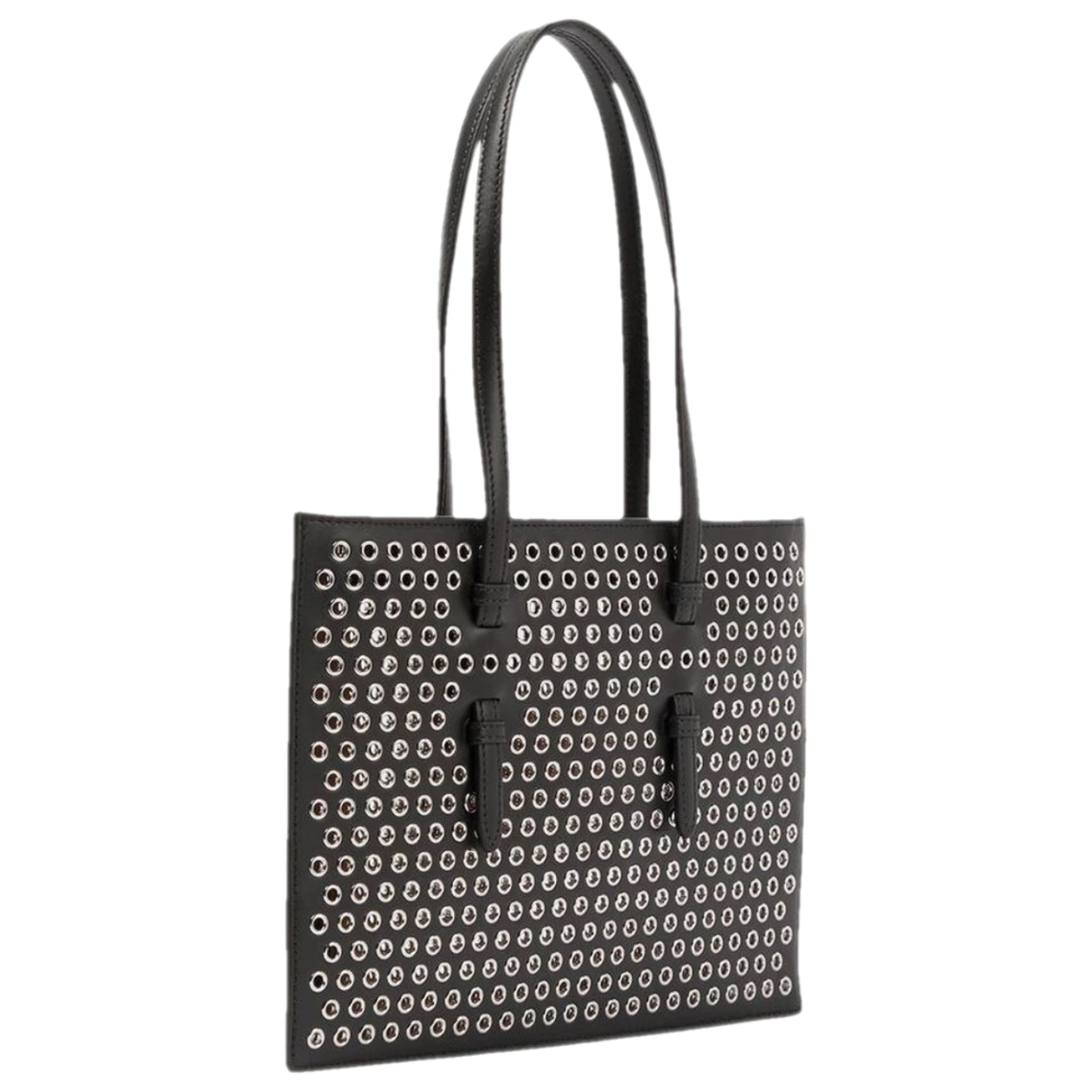 Pre-owned Alaïa Mina Leather Handbag In Black