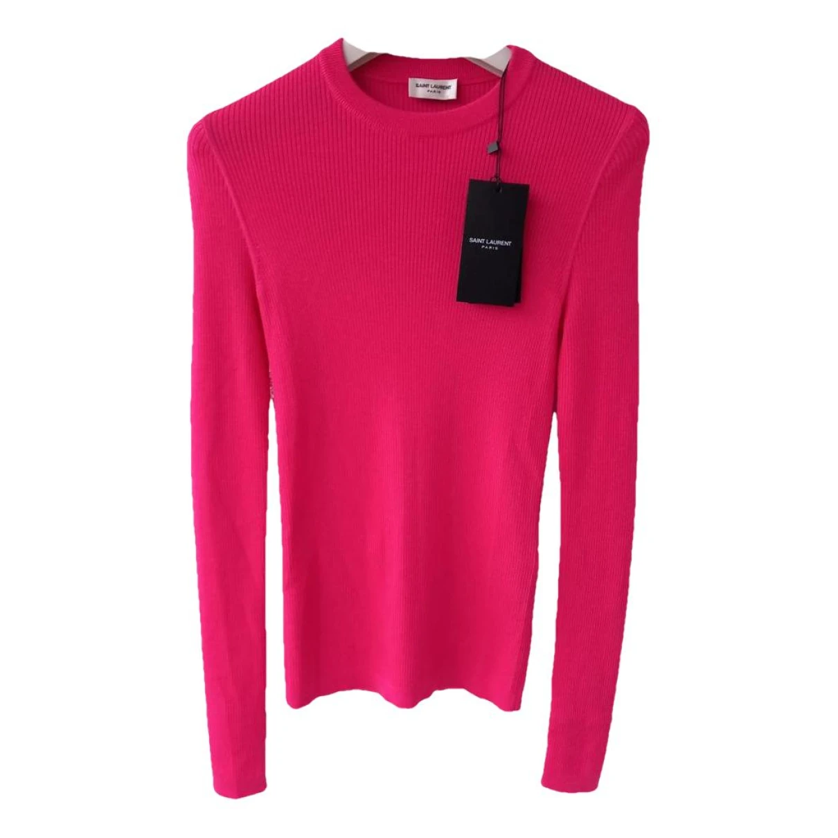 Pre-owned Saint Laurent Wool Jumper In Pink