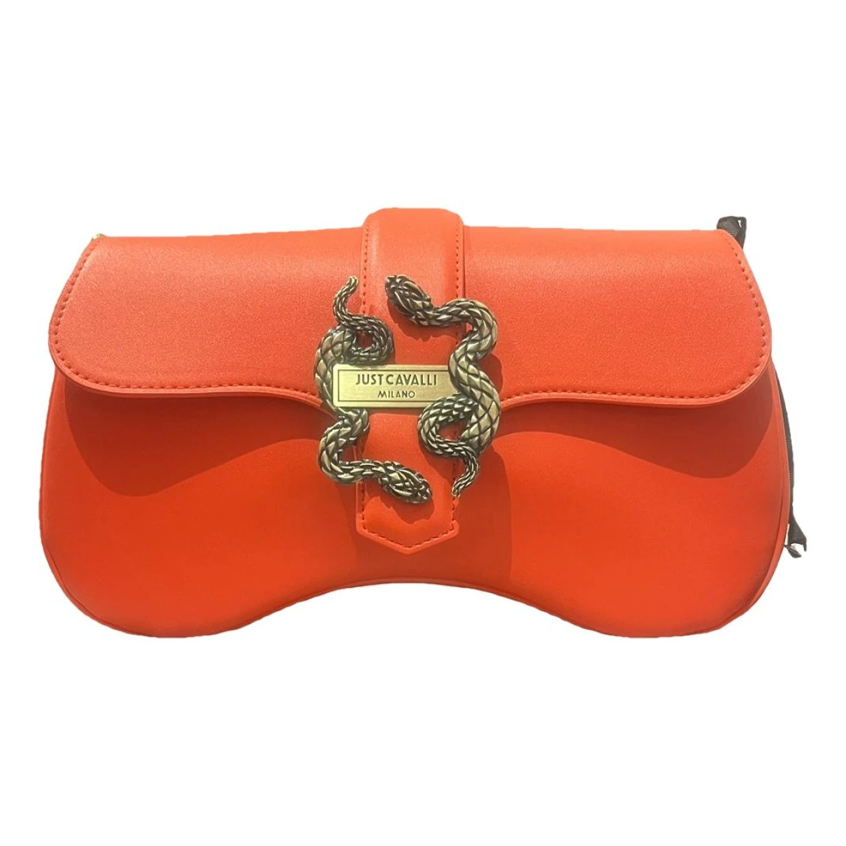 Pre-owned Just Cavalli Leather Handbag In Orange