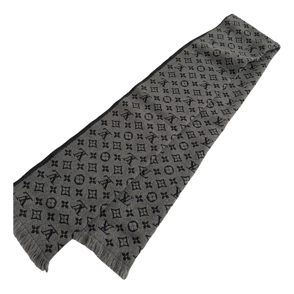 Pre-owned Louis Vuitton Scarf & Pocket Square In Grey
