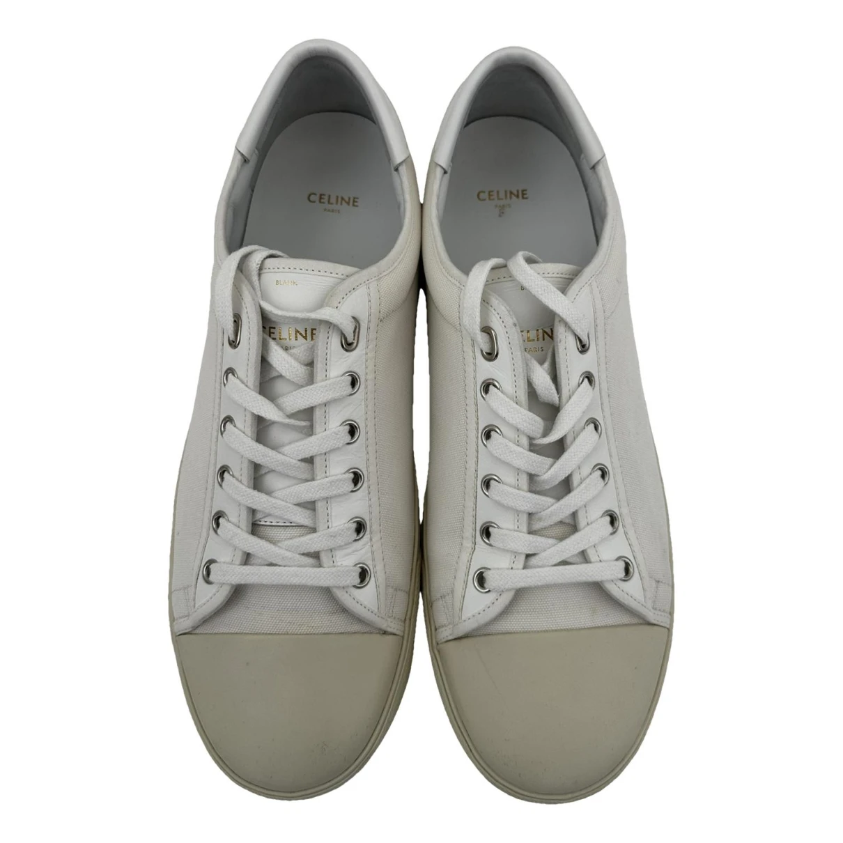 Pre-owned Celine Cloth Low Trainers In White