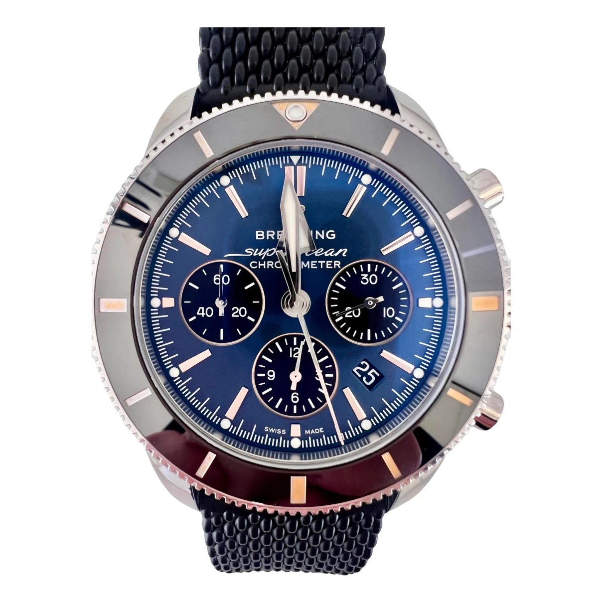 Pre-owned Breitling Superocean Watch In Blue