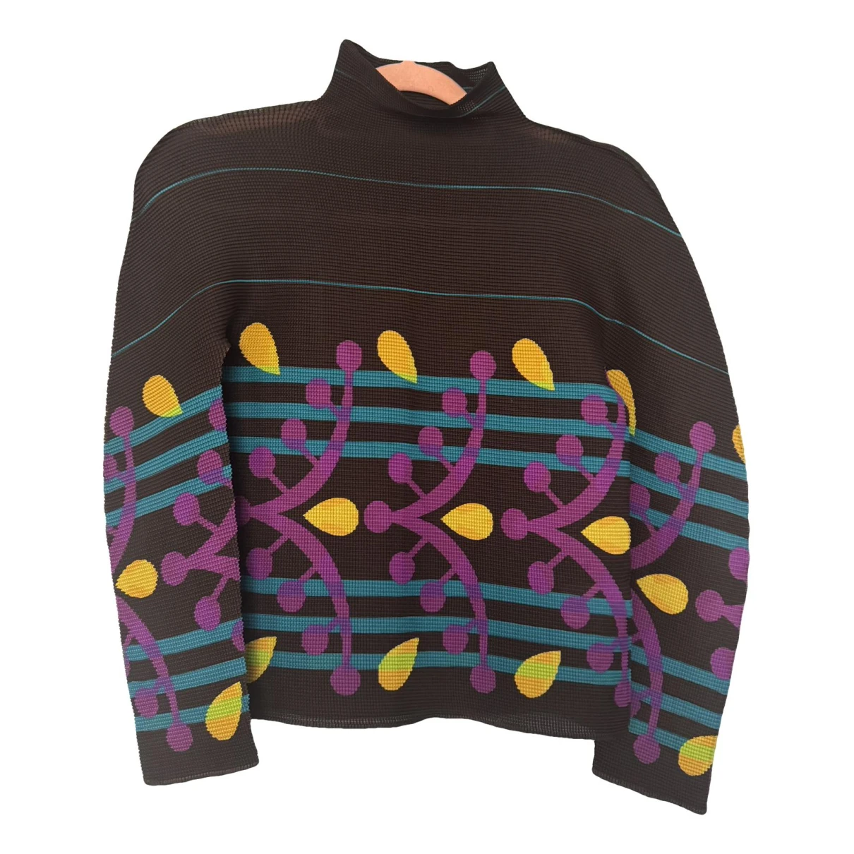 Pre-owned Issey Miyake Blouse In Multicolour
