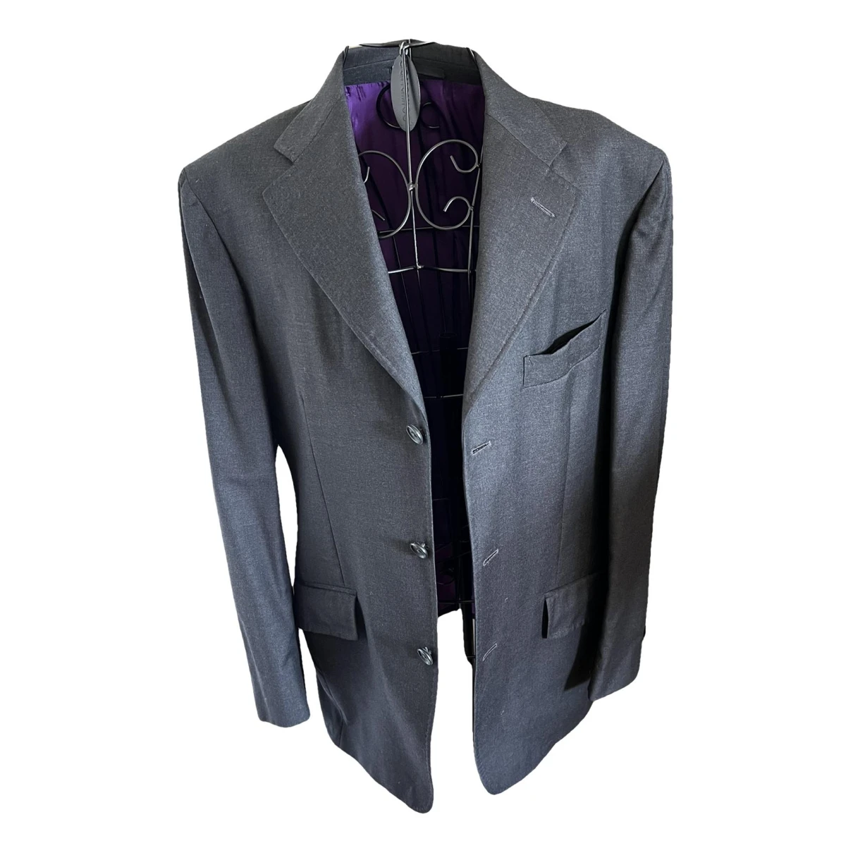 Pre-owned Loro Piana Wool Suit In Anthracite