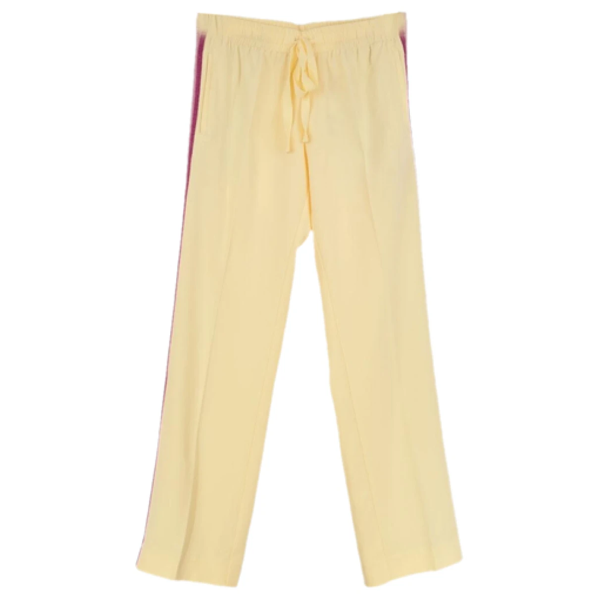 Pre-owned Zadig & Voltaire Large Pants In Yellow