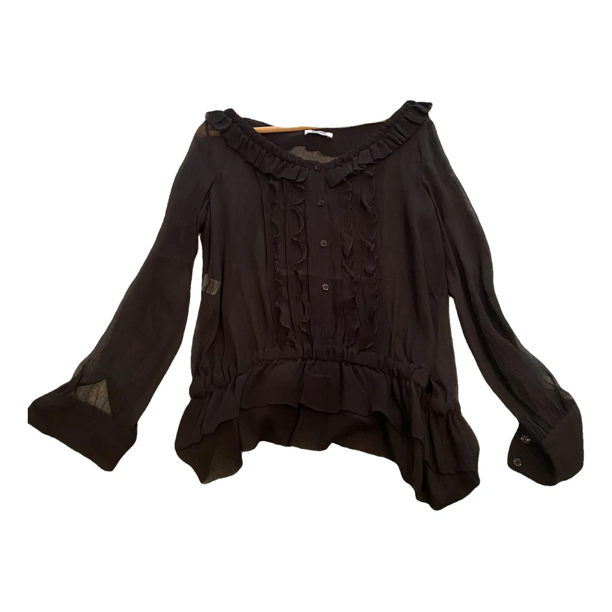 Pre-owned Moschino Cheap And Chic Silk Blouse In Black