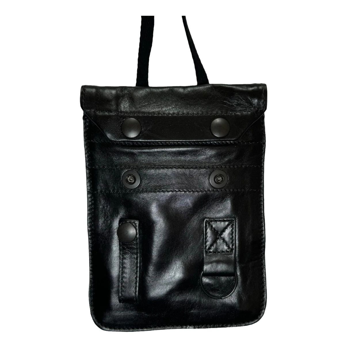 Pre-owned Ann Demeulemeester Leather Handbag In Black