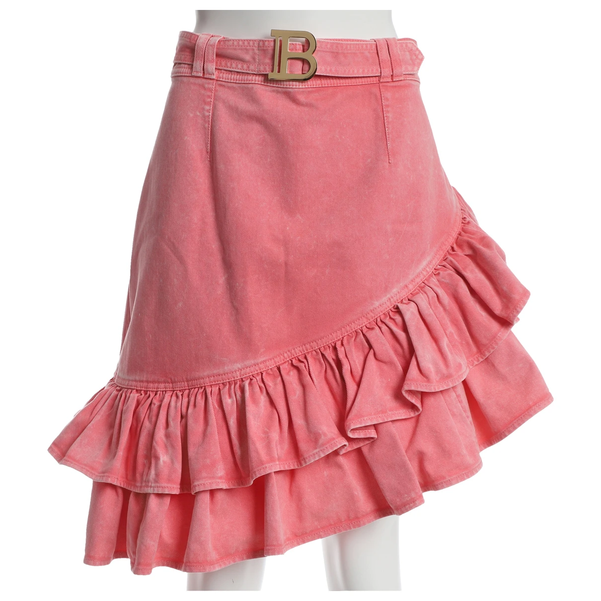 Pre-owned Balmain Mid-length Skirt In Pink