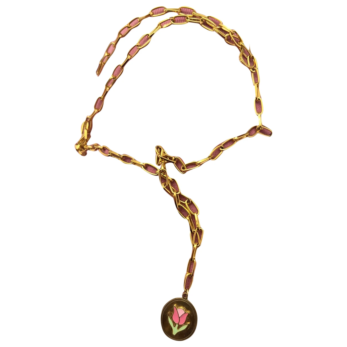 Pre-owned Wilhelmina Garcia Yellow Gold Necklace