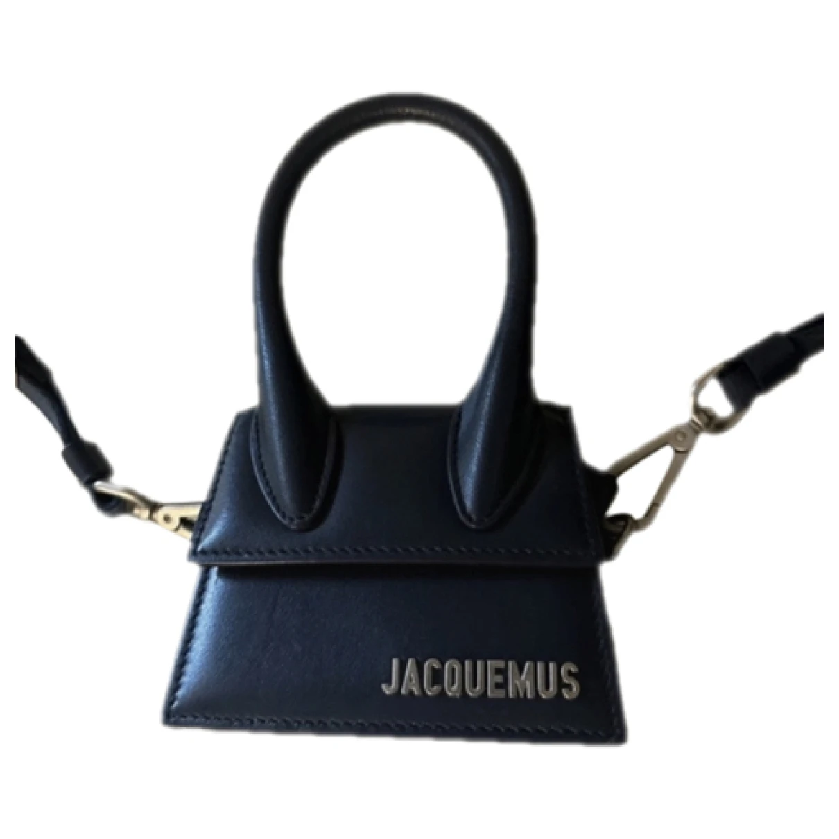 Pre-owned Jacquemus Leather Crossbody Bag In Blue