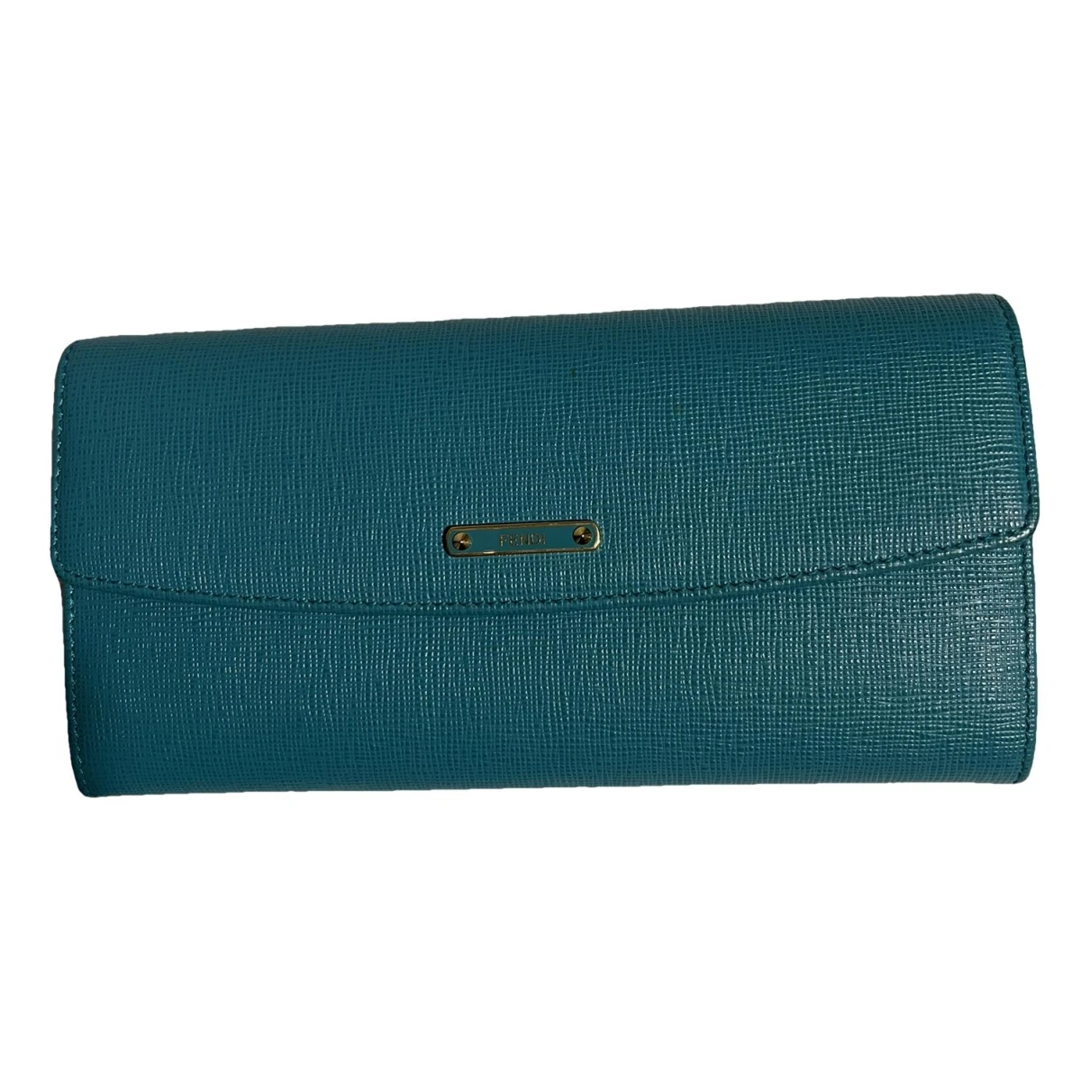 Pre-owned Fendi Leather Wallet In Green