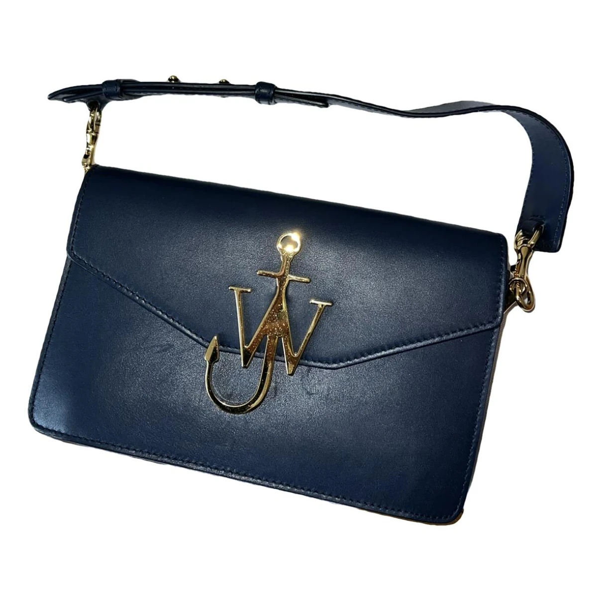Pre-owned Jw Anderson Leather Purse In Navy